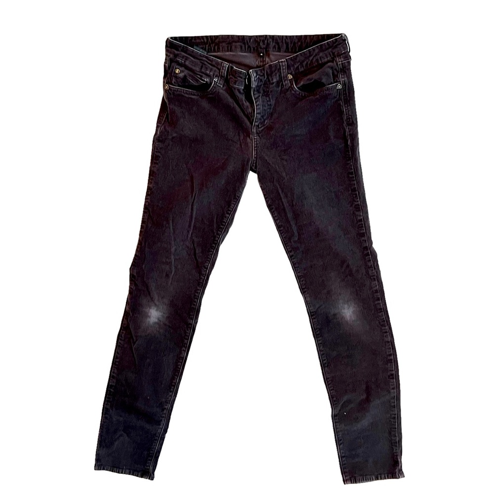KUT FROM THE KLOTH. size 8. Deep steely grey wash-worn corduroy.